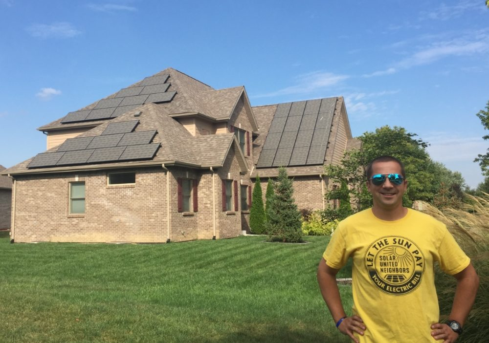 HOA approved SolarSkin install in Indiana solar shingles, solar roof shingles, solar roofing, residential solar shingles, solar roof tesla, elon musk solar roof, solar panel that look like roof tiles, tesla solar roof installation, solar panel roof, beautiful solar panels, HOA solar approved panels