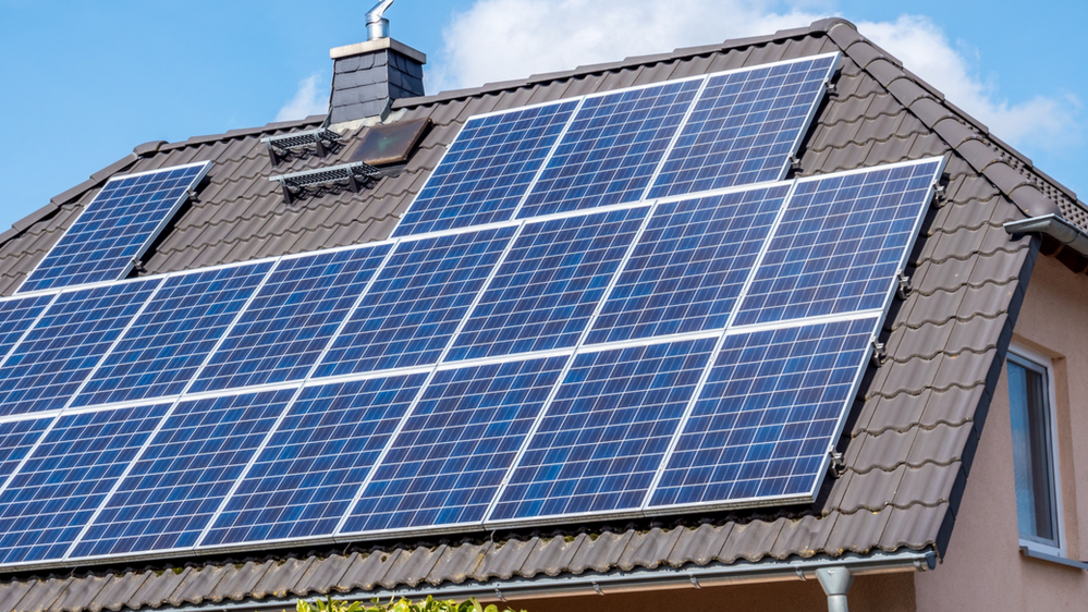 Polycrystalline installation on a residential roof beautiful solar panels, ways to improve solar aesthetic, solar system aesthetic, solar panels design, black solar panels, silicon solar panels, mono/polycrystalline solar panels, good looking solar panels, solar add to property value, solar panels that look like roof tiles, best solar shingles, whole roof solar panels, solar tiles, solar panel types, solar pv panels