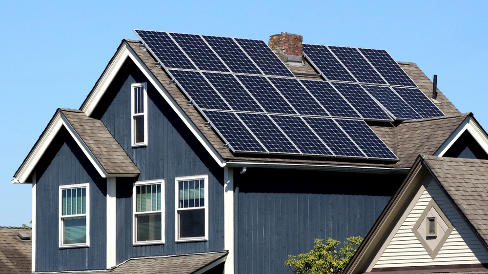 Monocrystalline panels with white backsheet on residential roof beautiful solar panels, ways to improve solar aesthetic, solar system aesthetic, solar panels design, black solar panels, silicon solar panels, mono/polycrystalline solar panels, good looking solar panels, solar add to property value, solar panels that look like roof tiles, best solar shingles, whole roof solar panels, solar tiles, solar panel types, solar pv panels