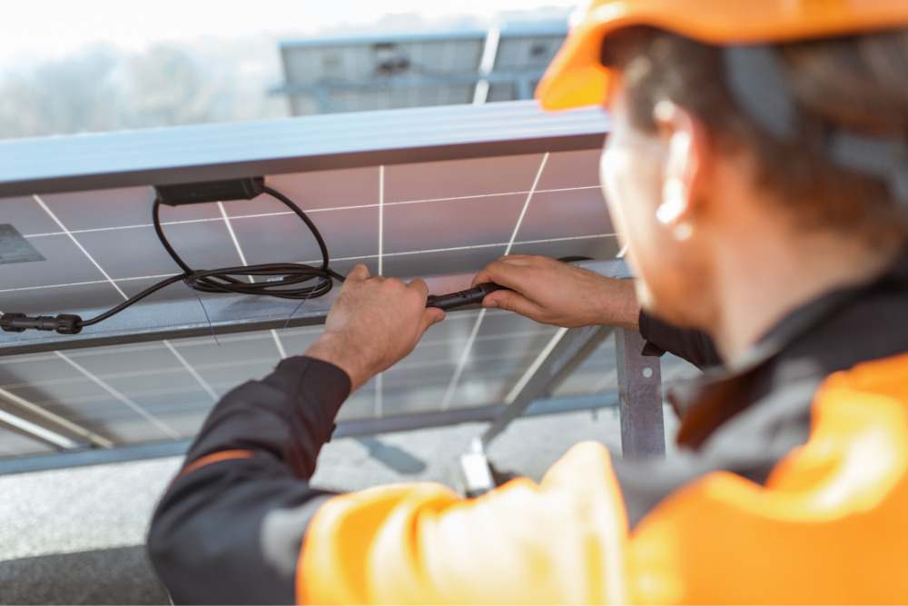 Solar panel installation