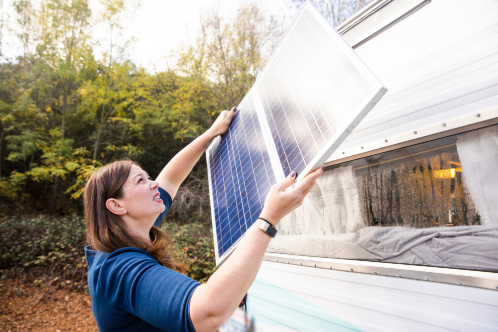 rv solar installation
