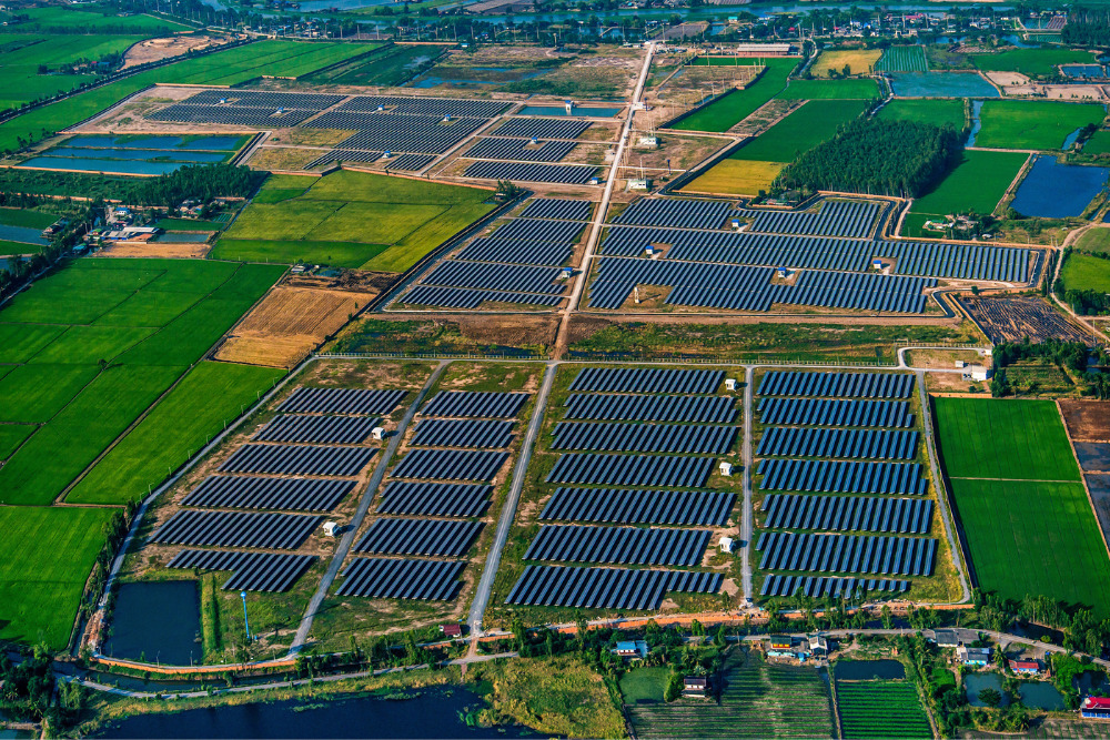 Solar panel land use
